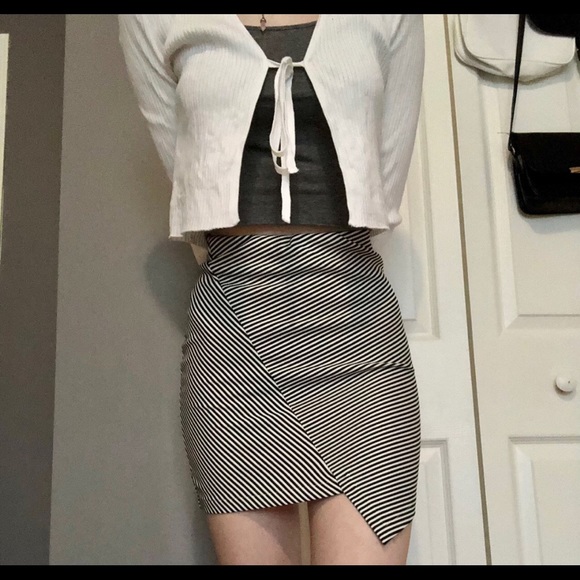 Ardene Striped Pencil Skirt - Picture 1 of 4